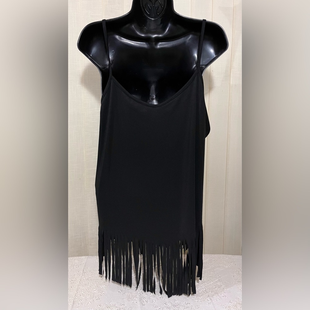 SHEIN Black Fringe Top & Multicolor Cardigan Set Size Women’s Plus 2X NWOT - Picture 8 of 15